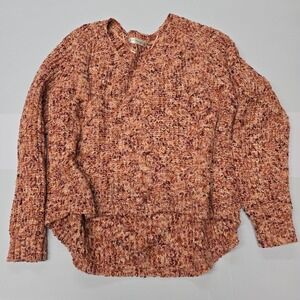 Retrology Textured Speckled Knit Oversized Sweater Pullover XL